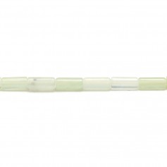 Jade nephrite, en forme de tube, de taille 3.6 * 8mm x 39cm