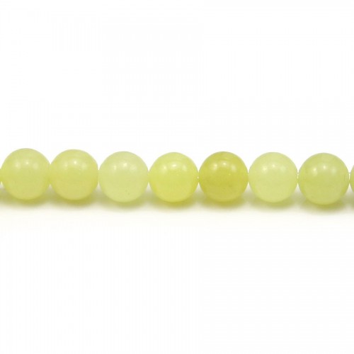 Jade lemon round 6mm x 10pcs