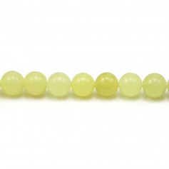 Jade lemon rond 6mm x 10pcs