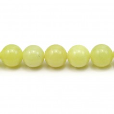 Jade lemon rund 10mm x 40cm