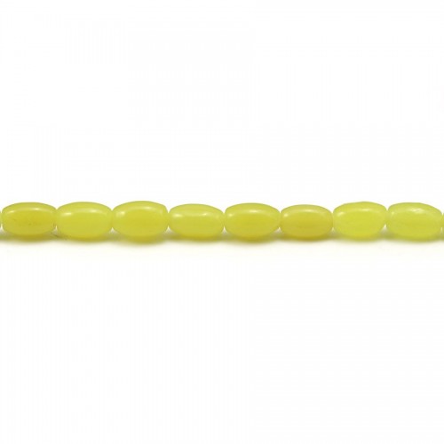 Jade lemon color, in the shape of a keg 4 * 6mm, x 40cm