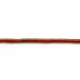 Jaspe rouge tube 2x4mm x 40cm