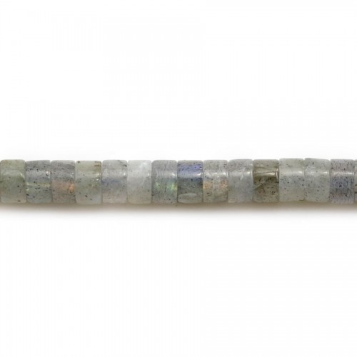 Labradorite, en forme de rondelle, 2*4mm x 40cm