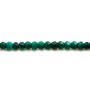 Malachite, in round and faceted shape, 2mm x 38cm