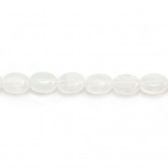 Moonstone, in the shape of an oval, 6*8mmm x 5pcs
