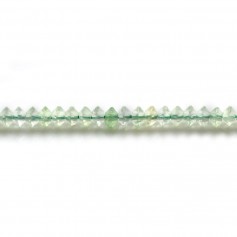 Prehnite, abacus roundel shape, 2x3mm x 39cm