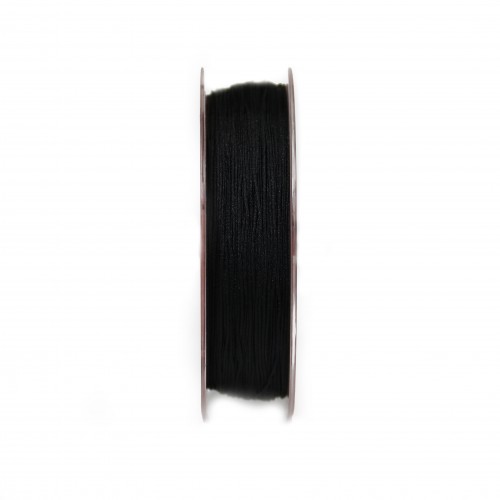 Fil elastique a chapeau noir 0.5mm x 50m