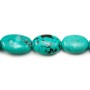 Turquoise oval 13-20x15-25mm x 40cm