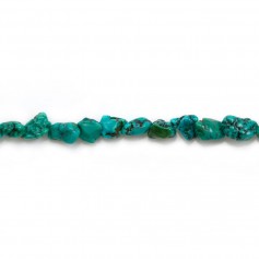 Turquoise in baroque shape 4-6mm x 39cm