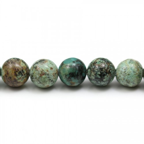 Round African turquoise 10mm x 38cm