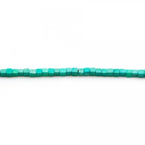 Turquoise reconstituted, in shaped of a cube 2.5mm x 40cm