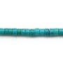 Turquoise reconstitué, en forme de rondelle 3x4mm x 40cm