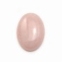 Pink quartz pendant, in oval shape, 18 * 25mm x 1pc