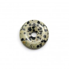 Dalmatian jasper donut 30mm x 1pc