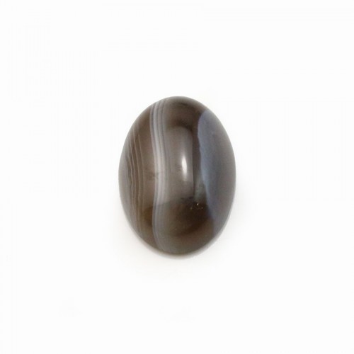Boswana-Achat-Cabochon, ovale Form, 10x14mm x 2Stk