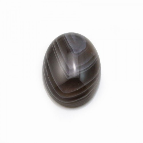 Agata Boswana cabochon, forma ovale, 12x16 mm x 2 pezzi