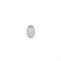 Cabochon d'agate grise, de forme ovale, 4 * 6mm x 10pcs