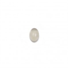 Agata grigia cabochon, forma ovale, 4 * 6 mm x 10 pezzi