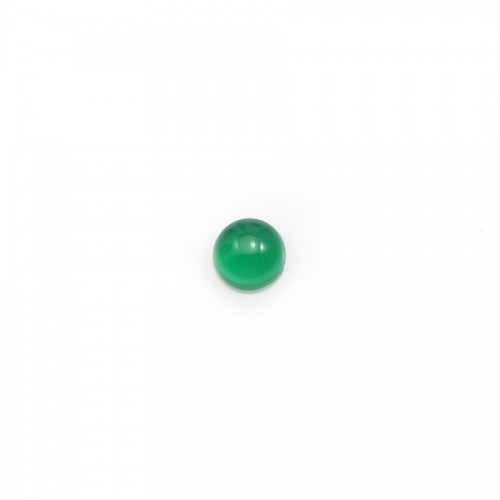 Agata verde rotonda cabochon 4mm x 4pz