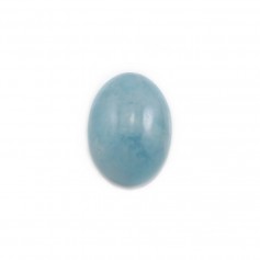 Cabochon aquamarine, forma oval, medindo 13x18mm x 1pc