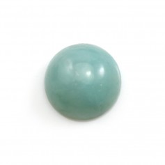 Cabochon of amazonite, in round shape, 16mm x 2pcs