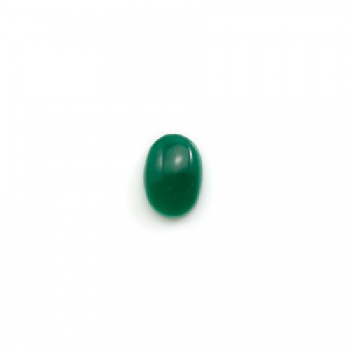 Cabochão aventurino verde, qualidade A+, forma oval, 5x7mm x 1pc