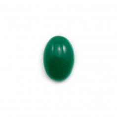 Cabochon d'aventurine verte, qualité A+,de forme ovale, 9x13mm x 1pc