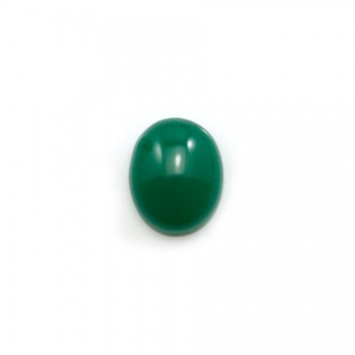 Cabochon d'aventurine verte, qualité A+, de forme ovale, 10x12mm x 1pc