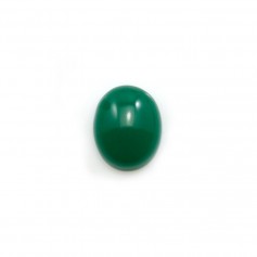 Cabochão aventurino verde, qualidade A+, forma oval, 10x12mm x 1pc