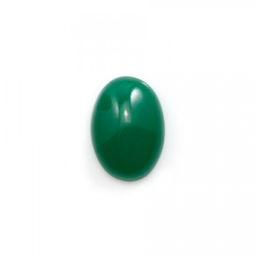 Cabochon di avventurina verde, qualità A+, forma ovale, 10x14 mm x 1 pz