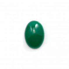 Cabochão aventurino verde, qualidade A+, forma oval, 10x14mm x 1pc