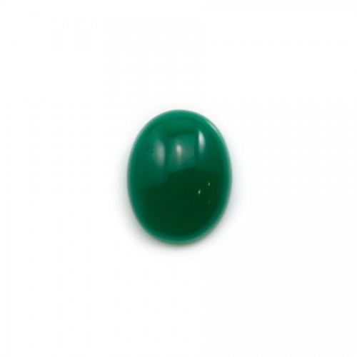 Cabochão aventurino verde, grau A+, forma oval, 11x14mm x 1pc