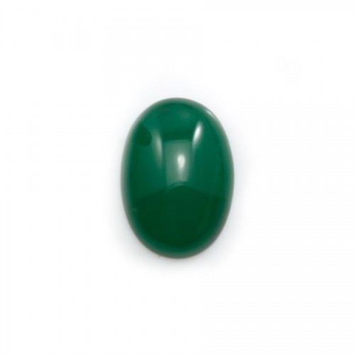 Cabochon d'aventurine verte, qualité A+, de forme ovale, 11*15mm x 1pc