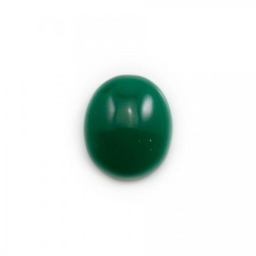 Cabochão aventurino verde, qualidade A+, forma oval, 12x14mm x 1pc