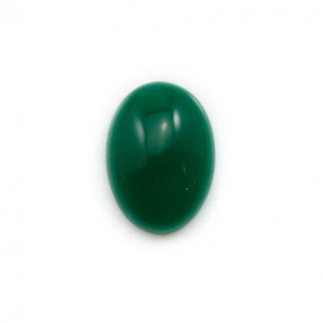 Cabochon d'aventurine verte, qualité A+, de forme ovale, 12x16mm x 1pc