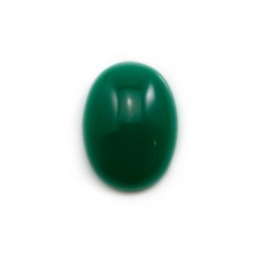 Cabochon d'aventurine verte,qualité A+, de forme ovale, 15x20mm x 1pc
