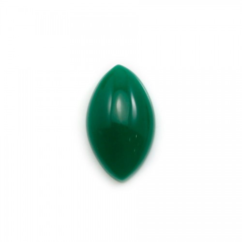 Cabochon d'aventurine verte, qualité A+, de forme ovale pointue, 10*17mm x 1pc
