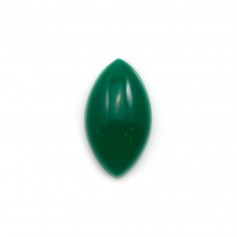 Green aventurine cabochon, in oval shaped, 9x16mm x 1pc