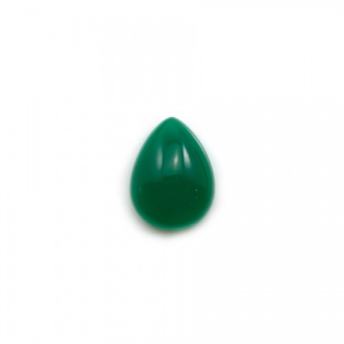 Cabochon di avventurina verde, qualità A+, forma a goccia, 8x12 mm x 1 pz