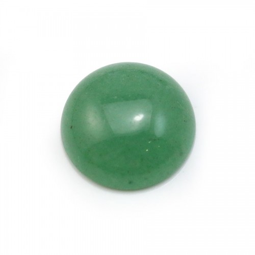 Cabochon di avventurina verde, forma rotonda, 16 mm x 2 pezzi