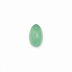 Green aventurine cabochon, in oval shaped, 3 * 5mm x 4pcs