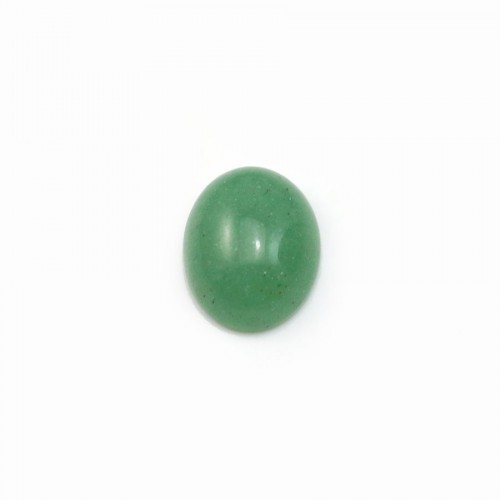 Cabochon aventurino verde, forma oval, 8x10mm x 4pcs