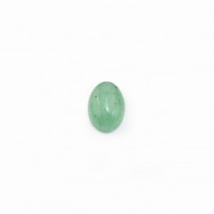 Green aventurine cabochon, in oval shaped, 5 * 7mm x 4pcs