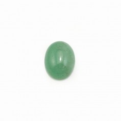 Cabochon di avventurina verde, forma ovale, 7 * 9 mm x 4 pezzi