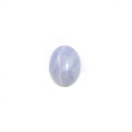 Cabochon de calcédoine bleu, de forme ovale, 7 * 9mm x 4pcs