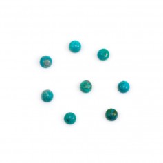 Chryscolle cabochon, in round shape 3mm x 2pcs