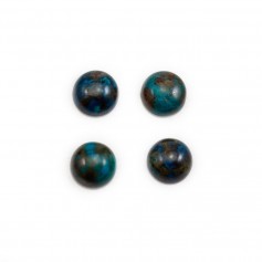 Chryscolle cabochon, in round shape 8mm x 2pcs