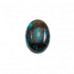 Cabochon chrysocolle ovale 12x16mm x 1pc