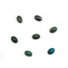 Cabochon chrysocolle, in oval shape 4x6mm x 2pcs