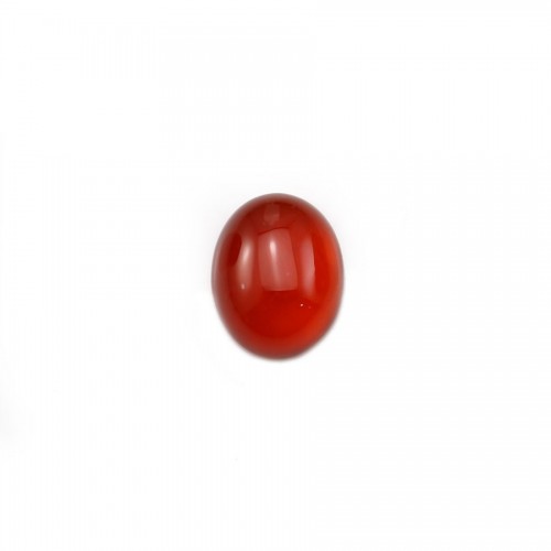 Agata rossa ovale cabochon 7x9mm x 4pz